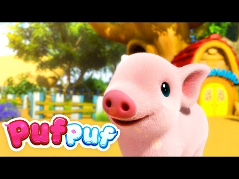 Purcelușul și Jocul Culorilor 🎨 | Cântece pentru Copii de la Puf Puf