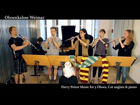 Harry Potter Hedwig's theme oboe, cor anglais & piano cover (Oboenkalsse Weimar)
