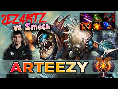 Arteezy carreando a su equipo con Slark |subtitulado|