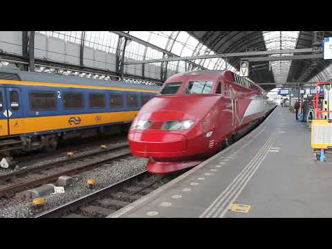 Thalys Eletric set arrives @ Amsterdam Centraal October 1st 2022 11:12hrs
