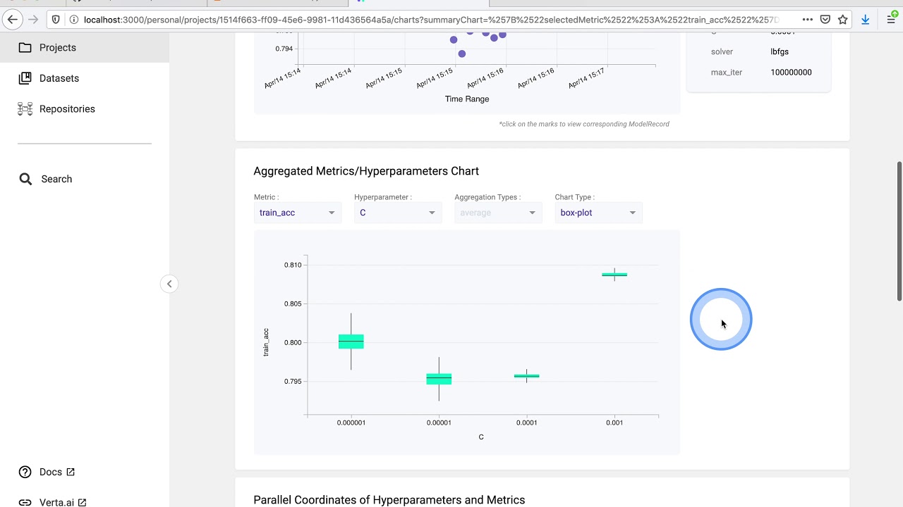 ModelDB 2.0 Runthrough