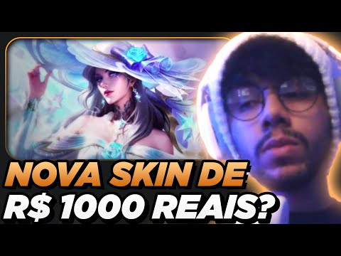 NOVA SKIN DA CAITLYN DE MIL REAIS? 🤡 | REAGINDO A SKIN CAITLYN ROSA DE CRISTAL