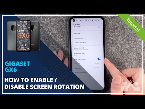 Gigaset GX6 - How to enable / disable screen rotation - 📱• 🔄 • 🙅🏼‍♂️ •Tutorial