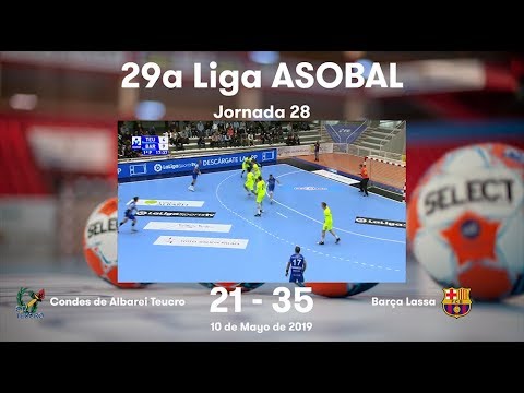 LIGA ASOBAL J28: Condes de Albarei Teucro - Barça Lassa 21-35