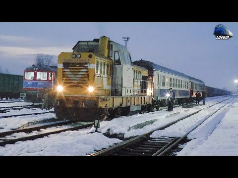 Portocala Hidraulică 82-0615-8 & R5628 Putna-Suceava in Gara Dornești Station - 10 February 2021