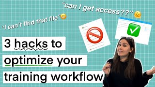 3 hacks to optimize your training workflow with Sync.com | #instructionaldesign #techlife