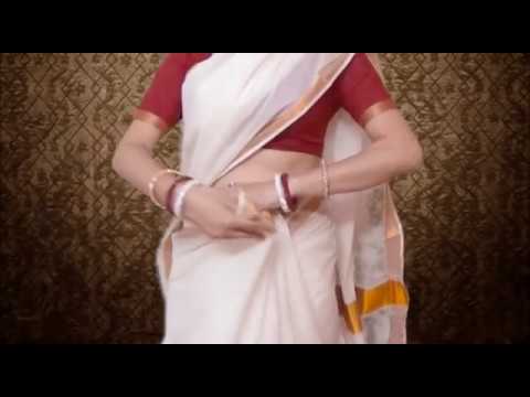 Kerala Wedding Saree Blouse Draping:Hot Kerala Sari-Choli Wearing