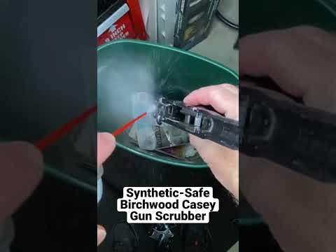 Using Birchwood-Casey Synthetic Safe Gun Scrubber to Clean M&P Shield EZ