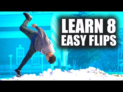 8 Easy Flips You Can Learn At Home Using Snow