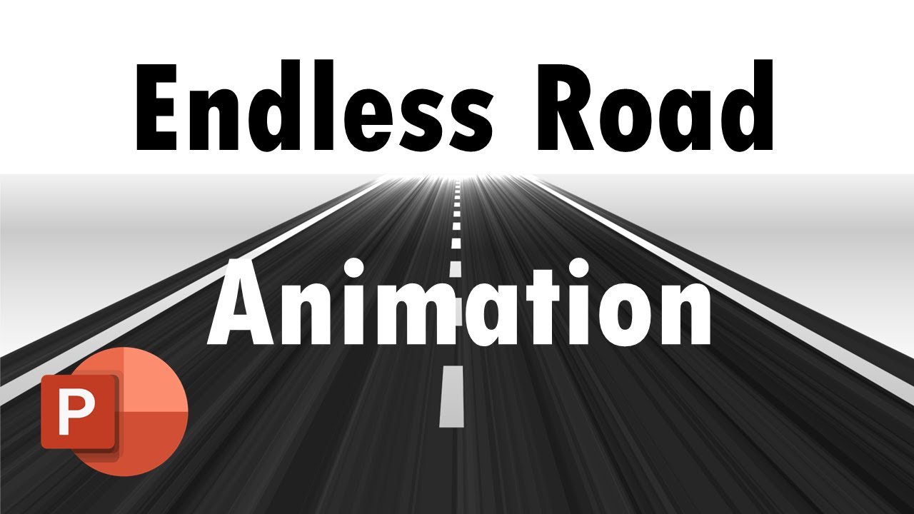Endless Road Animation in PowerPoint Quickly