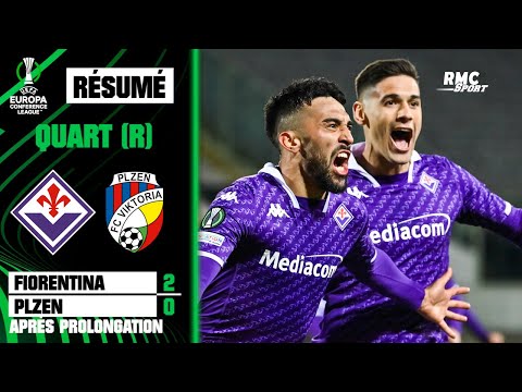 Résumé : Fiorentina (Q) 2-0 a.p. Viktoria Plzen - Conference League (quart de finale retour)
