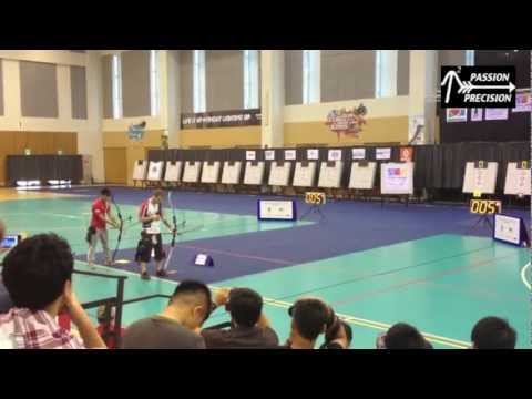 Indoor Archery World Cup: Rec. Men Gold Medal Match SIN vs FRA
