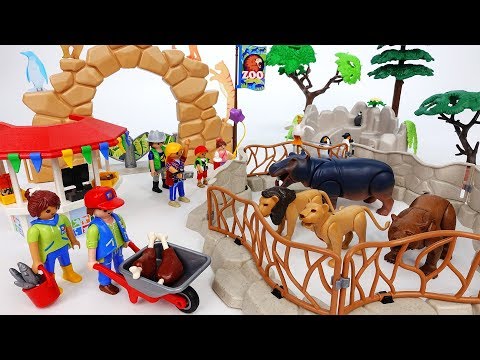 Let's Take A Look Around The Zoo~! Learn Animal Names With Playmobil Zoo - ToyMart TV