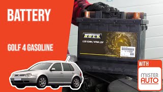 Youtube thumbnail of video "How to replace the car battery Golf 4 1.4 16V 🔋"