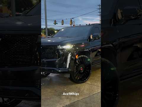 Black Cadillac Escalade on 30’s Forgiatos
