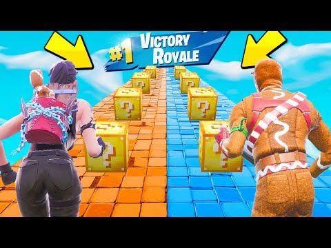 CORSA dei LUCKYBLOCK (Regali Fortunati) - Fortnite CREATIVE ITA