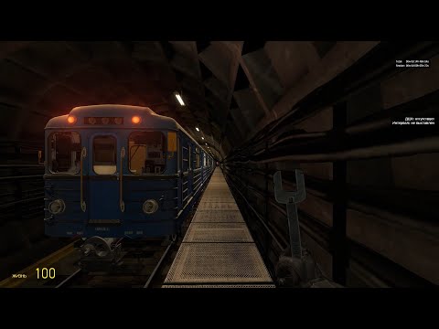 Garry's Mod Metrostroi / Метрострой / Еж (81-707) из оборота станции Фауна до станции Братеево.