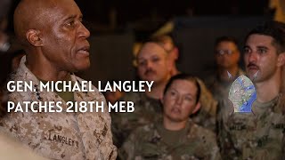 U.S. AFRICOM commander visits CLDJ, patches 218th MEB