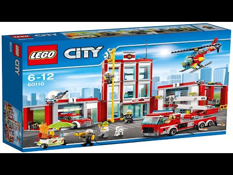 Lego City 60110 Fire Station - Lego Speed Build
