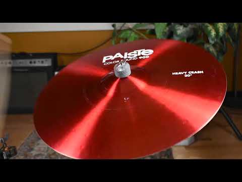 20" Paiste Red Color Sound 900 Heavy Crash Cymbal 2152g *Video Demo* image 6