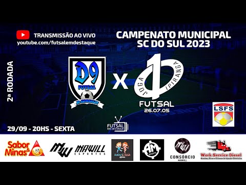 MUNICIPAL SC DO SUL - D9 X JOGA 10 IPIRANGA  -  #futsalemdestaque