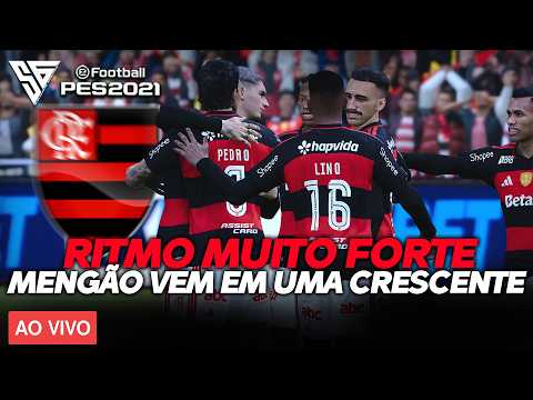 IMPONDO UM RITMO MUITO FORTE COM O MENGÃO EM CAMPO - GAMEPLAY PES 2021 - 60 FPS - SADAN GAMER - PC