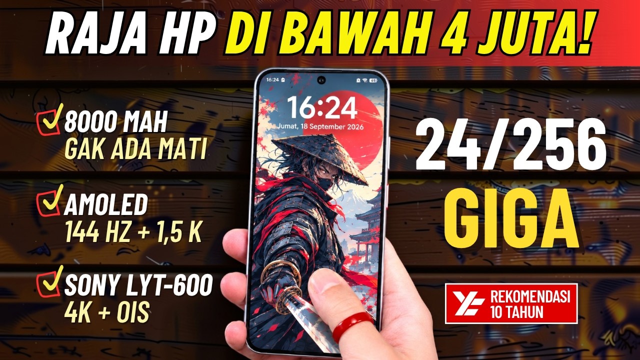 TOP 5 HP (DI BAWAH 4 JUTA) TERBAIK EDISI SEPTEMBER 2026
