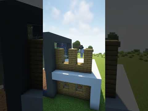 EPIC Minecraft Modern Mansion Build! 🏠 #shorts