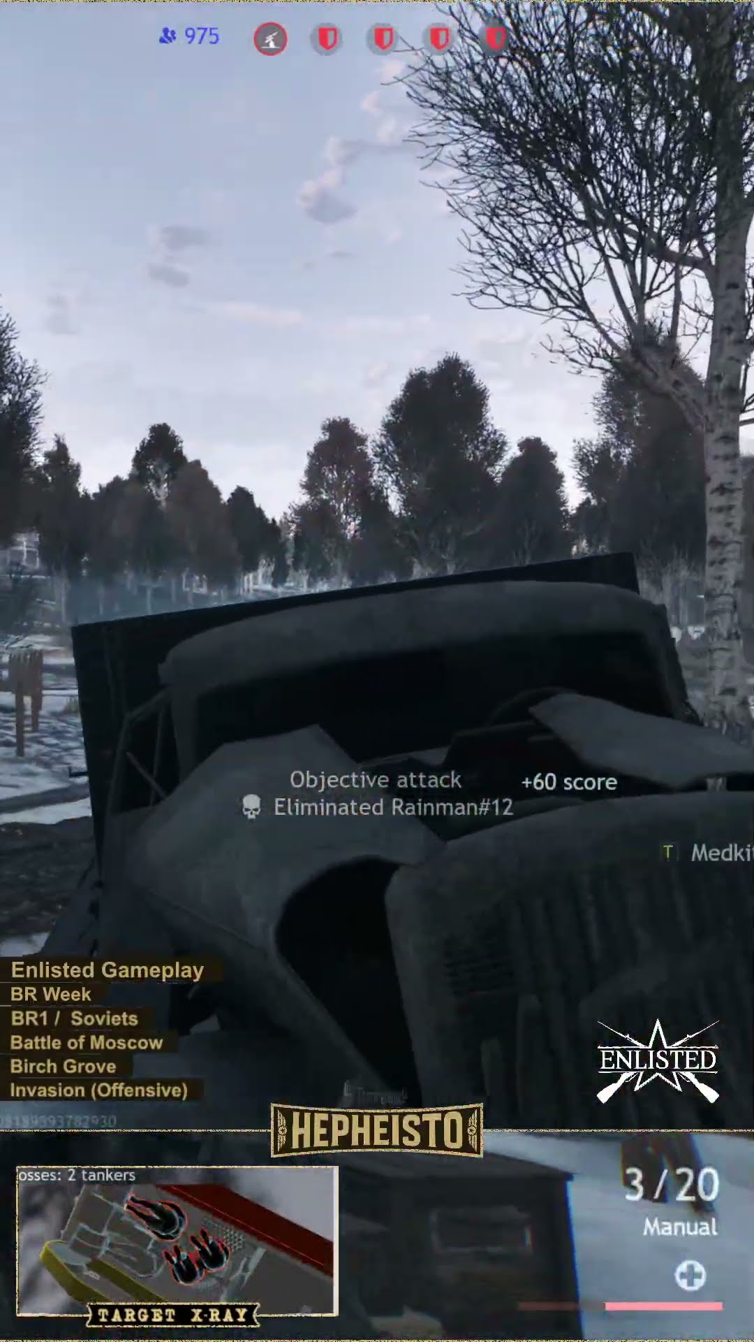 Rifleman eliminates Panzer M14/41 with Explosion Pack
