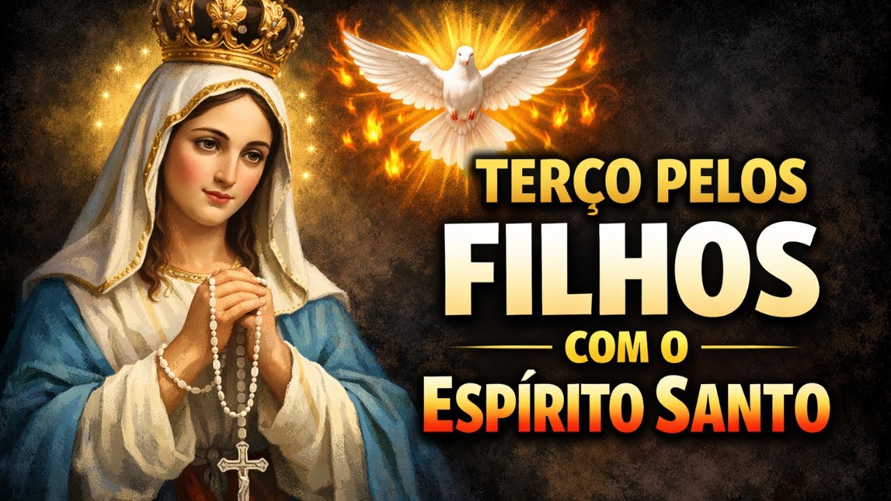 TERÇO PELOS FILHOS COM O ESPÍRITO SANTO, Amado Deus, momento de oração