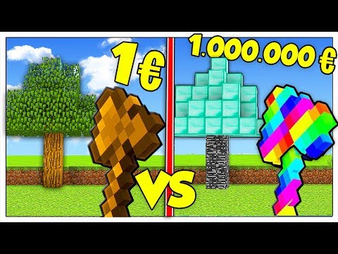 ASCIA DA 1 EURO CONTRO ASCIA DA 1 MILIONE! - Minecraft ITA