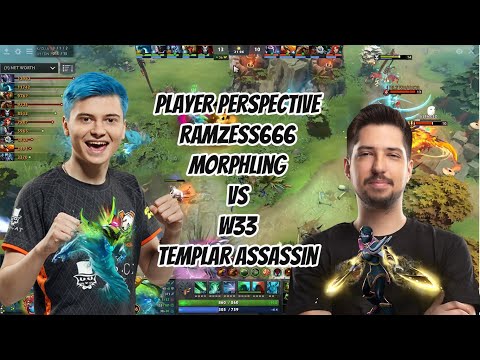 RAMZES666 [Morphling] player perspective vs w33 [Templar Assassin] - PRO GAMEPLAY DOTA 2