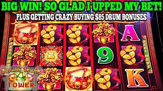 WOW! BIG WIN ON DANCING DRUMS TOWER SLOT & Buying $85 Bonuses on Dancing Drums Golden Drums Slot
