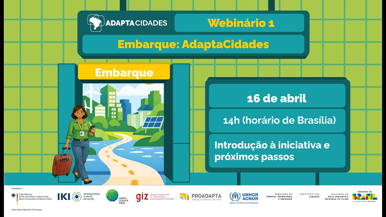 Webinário Embarque ao AdaptaCidades
