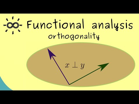 Functional Analysis Part 11 Orthogonality