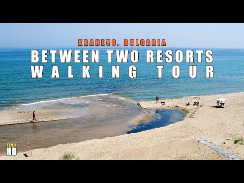 A Walk Between Two Resorts - Kranevo to Albena. Beach Walking Tour - Nature Walk