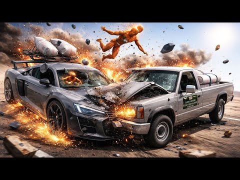 Realistic High-Speed Car Crashes in BeamNG.drive I Detailed Crash Compilation I BeamNGenZ