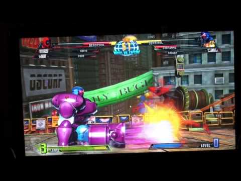 Rampage (Dante, Deadpool, Tron) vs Jan (Sentinel, Dormammu, Haggar) losers semi finals MvC3