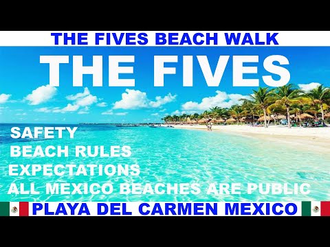THE FIVES ALL INCLUSIVE BEACH RESORT BEACH WALK - PLAYA DEL CARMEN - MEXICO