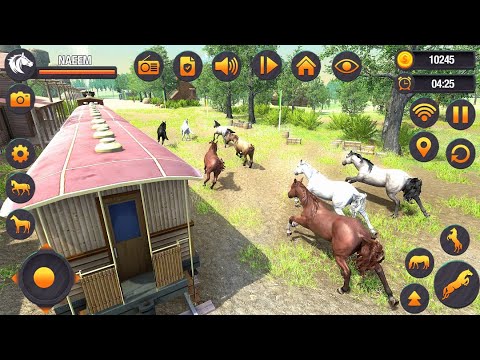 Wild Horse Family Simulator Horse Games Android Gameplay #3 | Dishoomgameplay