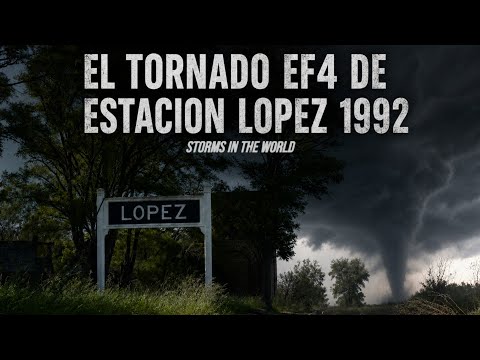 EL TORNADO EF4 DE ESTACION LOPEZ, BENITO JUAREZ | ARGENTINA 1992