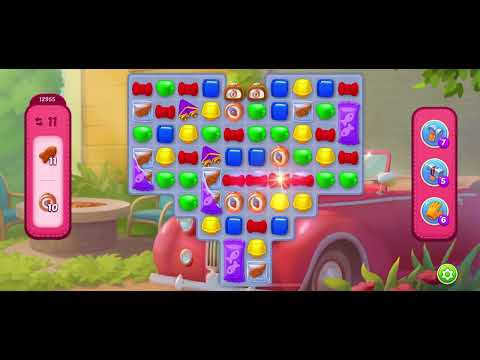 Homescapes level 12955 - no booster gameplay