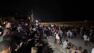 HAPPY NEW YEAR FROM AFRICA ZANZIBAR ISLAND FIREWORKS ONTHE BEACH 🏝️