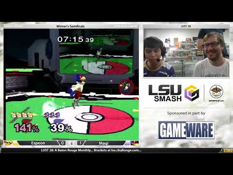 LUST 28 Melee Singles - Espeon (Fox) vs Magi (Falco)
