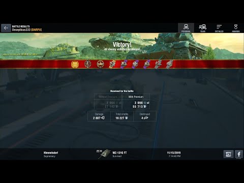 WoT Blitz 6.4 mastery ace | WZ-131G FT (tier 6 TD)