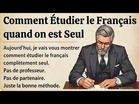 Comment Étudier le Français quand on est Seul || Histoire simple pour débutants (A1–A2)