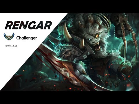 Rengar Jungle vs Nidalee - Challenger Patch 13.13