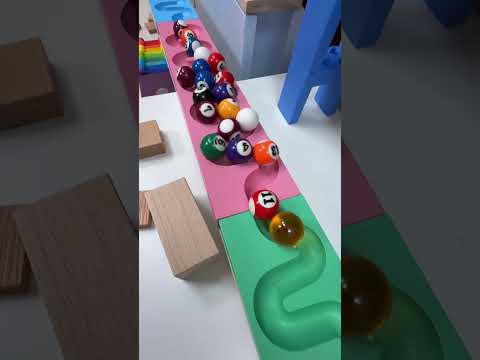 マーブルランレース Trix Track and HABA mixed course 16 #マーブルラン #marblerun #marblesrace #ビー玉転がし #TrixTrack