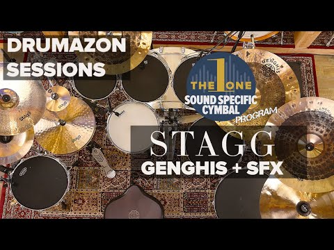 Stagg Genghis, Sensa & SH Sound Specific Cymbal Demonstration, Pack 5 Serial Numbers 0033 to 0040