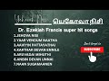 Dr. Ezekiah Francis songs II Tamil Christian Songs II Ahavah Radio II Yehovah Nissi